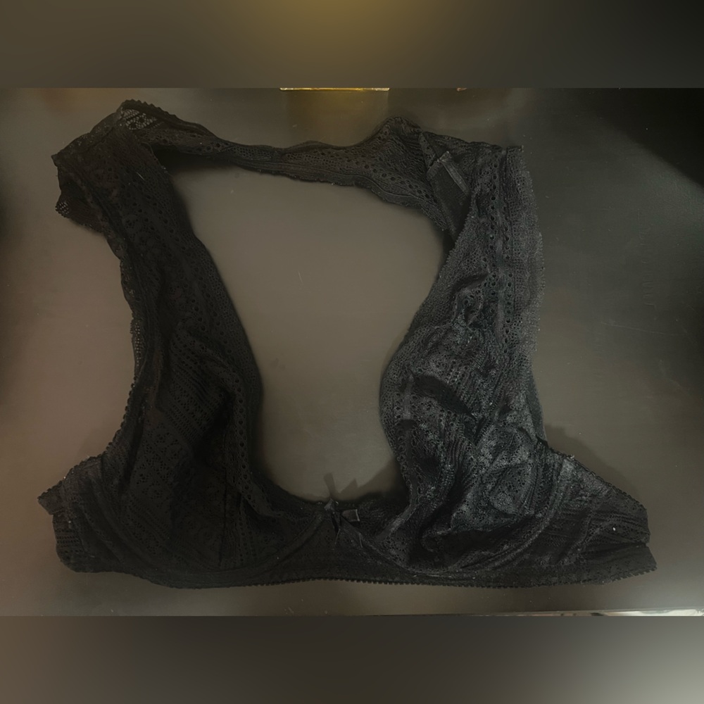 Black Lace Underwire Bralette sz. Small